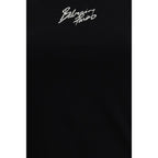 Black Cotton T-Shirt Balmain