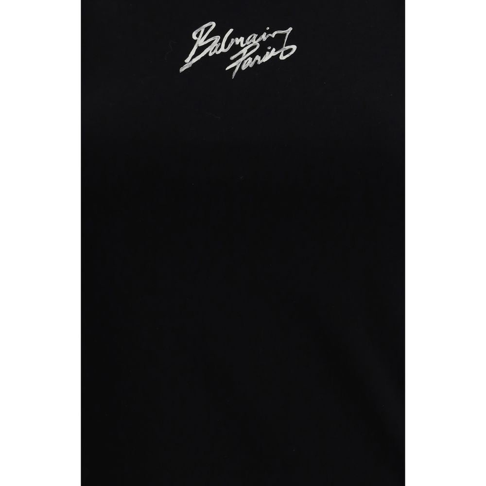Black Cotton T-Shirt Balmain