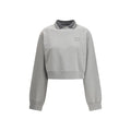 Gray Cotton Sweatshirt Miu Miu