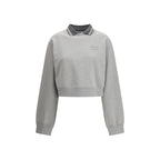 Gray Cotton Sweatshirt Miu Miu