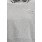 Gray Cotton Sweatshirt Miu Miu