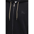 Black Cotton Sweatshirt Burberry