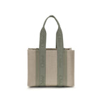 Beige Linen Shoulder Bag Chloé