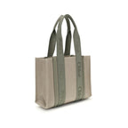 Beige Linen Shoulder Bag Chloé