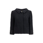 Black Fleece Wool Coat Valentino
