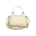 Beige Polyurethane Women's Bag