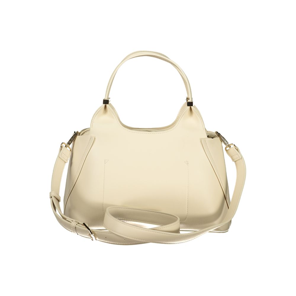 Beige Polyurethane Women's Bag