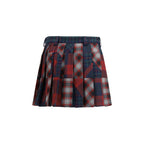 Multicolor Fleece Wool Mini Skirt Miu Miu