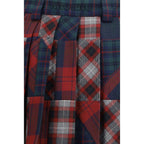 Multicolor Fleece Wool Mini Skirt Miu Miu