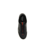 Black Calf Leather Bos Taurus Low Top Sneakers