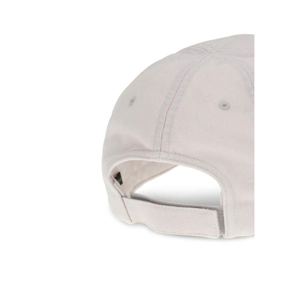 White Cotton Cap (Baseball Hat) Balenciaga