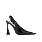 Black Calfskin High Heel Pumps Saint Laurent