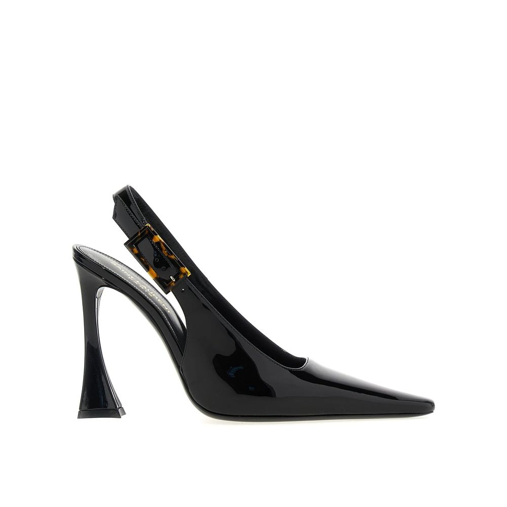 Black Calfskin High Heel Pumps Saint Laurent