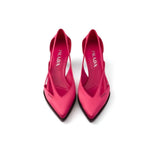Multicolor Silk Mid Heel Pumps Prada