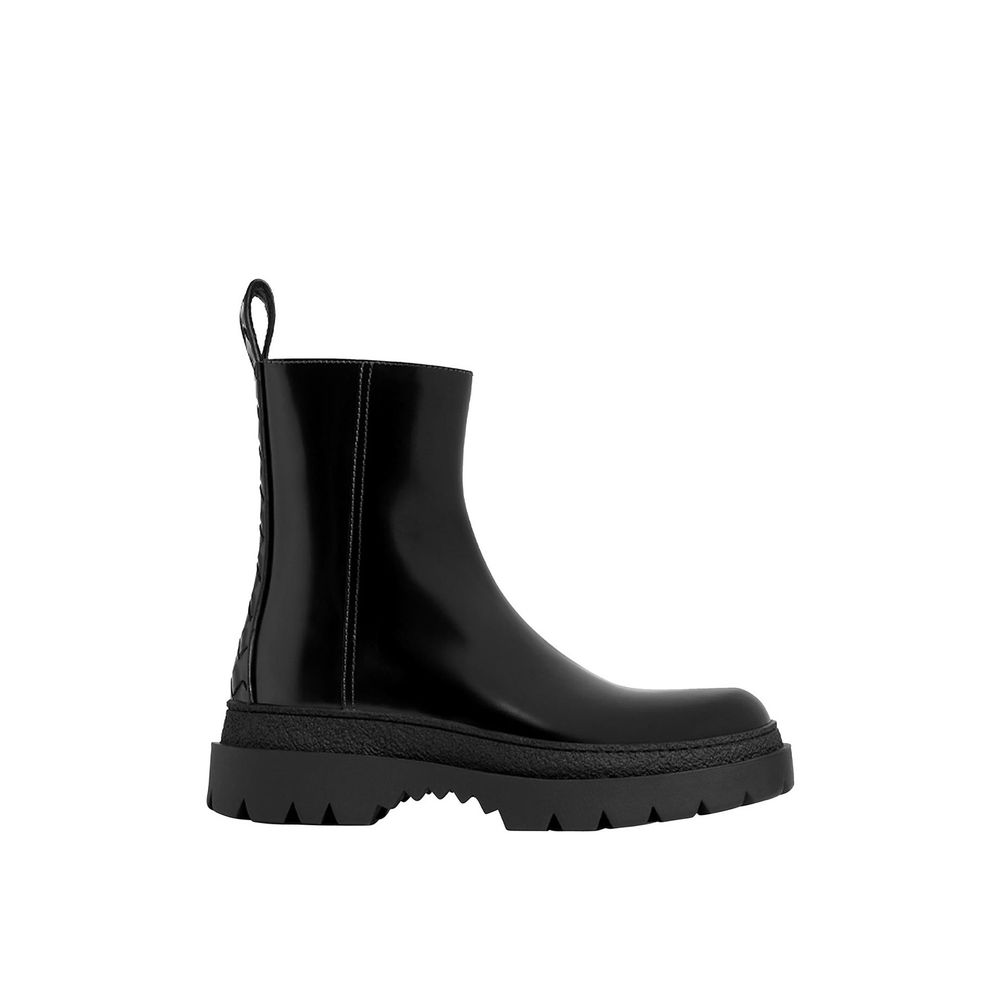 Black Calfskin Chelsea Boots Bottega Veneta