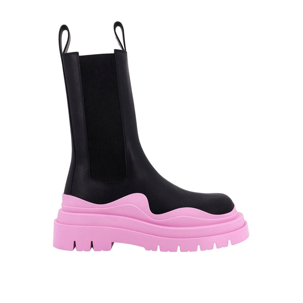 Black Calfskin Chelsea Boots Bottega Veneta