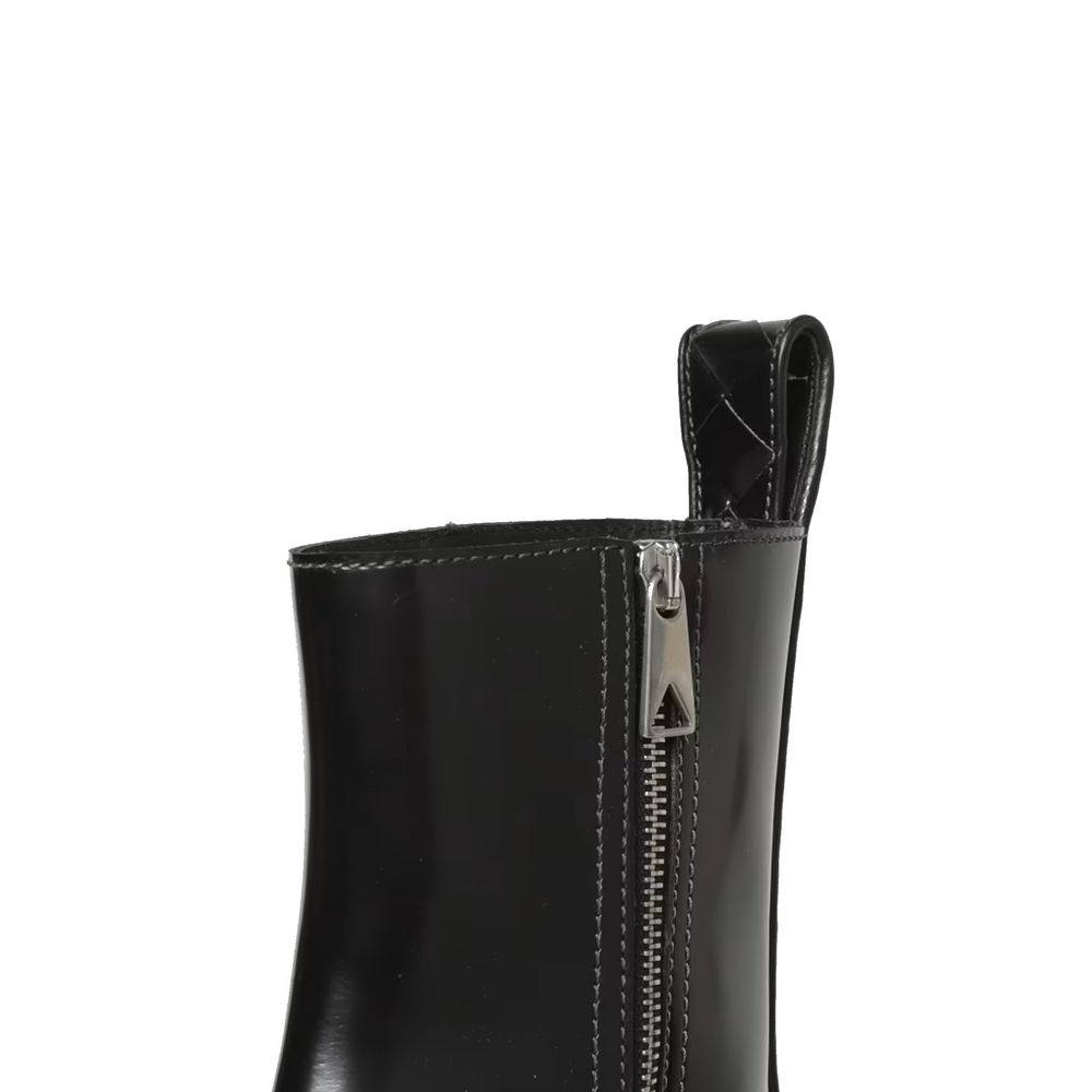 Black Calfskin Chelsea Boots Bottega Veneta