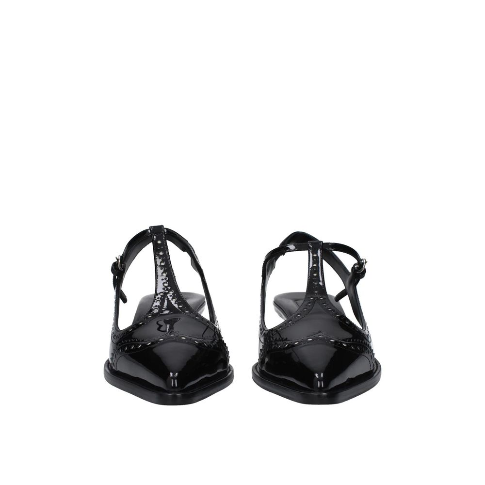 Black Calfskin Mid Heel Pumps Miu Miu
