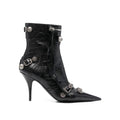 Black Lamb Leather Lace-Up Boots Balenciaga
