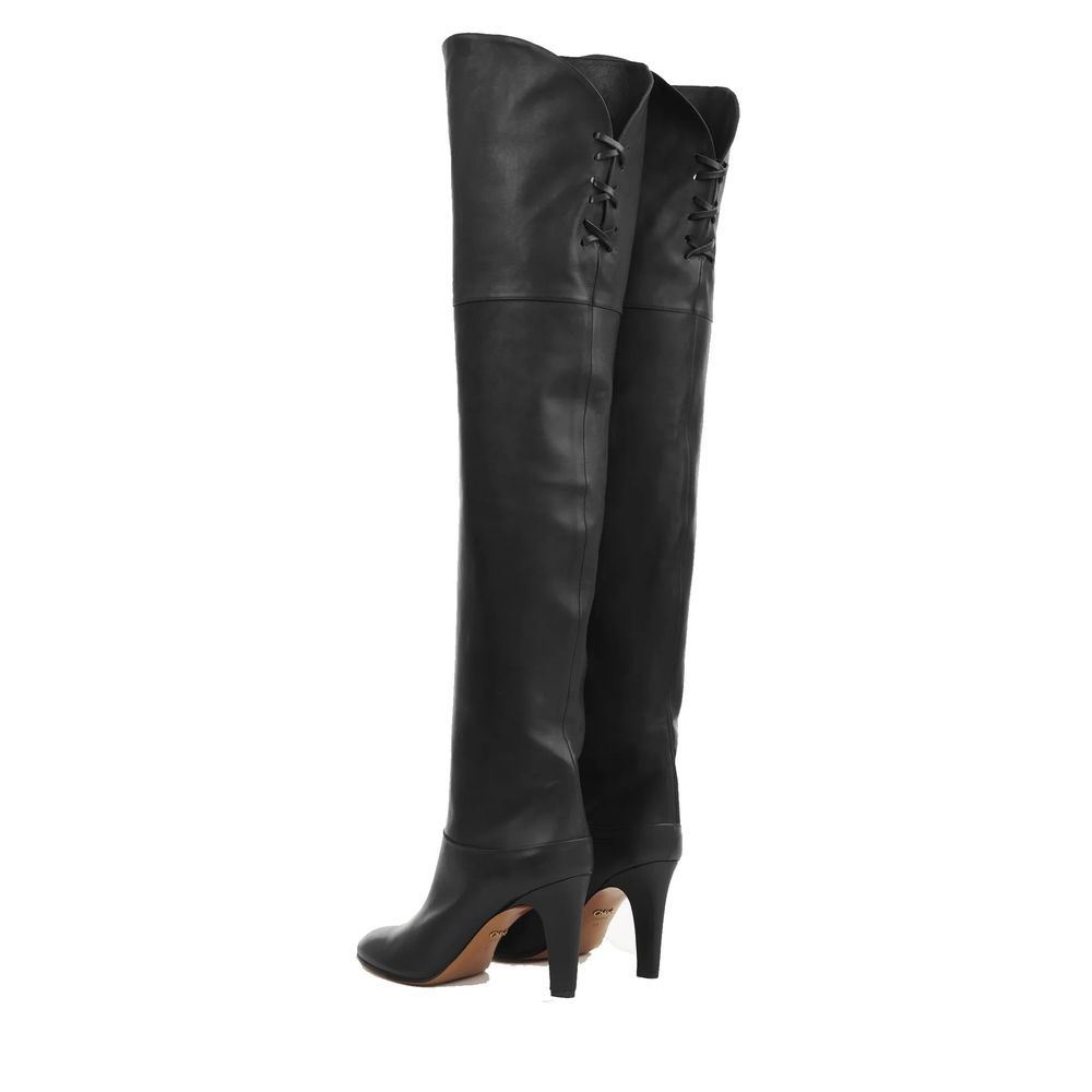 Black Calfskin Over The Knee Chloé