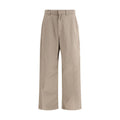 Beige Cotton Casual Pants Balenciaga