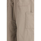 Beige Cotton Casual Pants Balenciaga