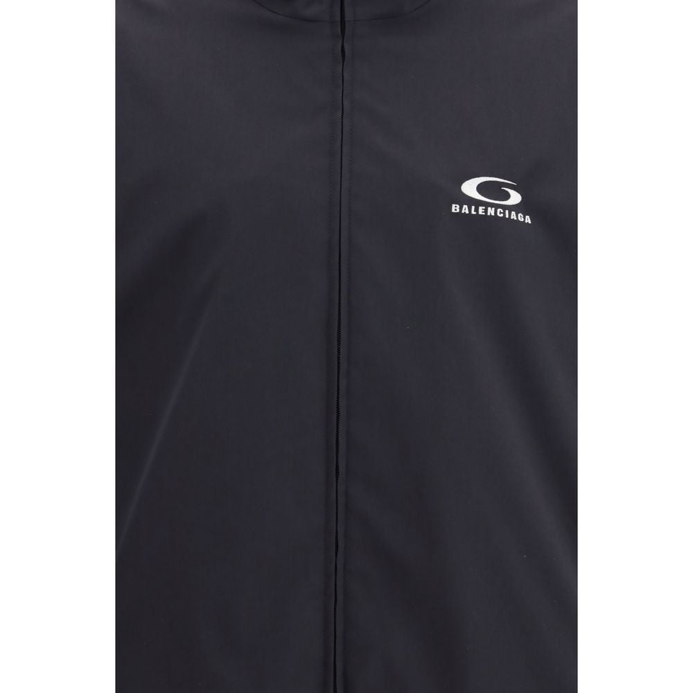 Black Polyester Shell Jacket Balenciaga