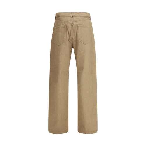 Beige Cotton Straight-Leg Jeans Jacquemus