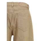 Beige Cotton Straight-Leg Jeans Jacquemus