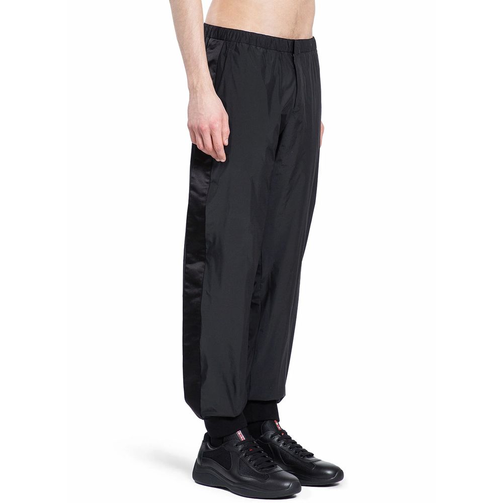 Black Nylon Joggers (Workout Pants) Prada