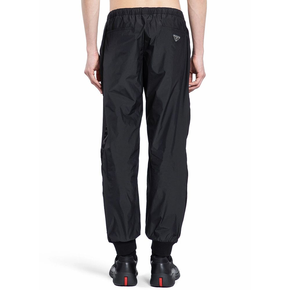 Black Nylon Joggers (Workout Pants) Prada
