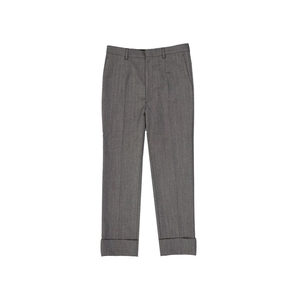 Gray Wool Dress Pants Prada