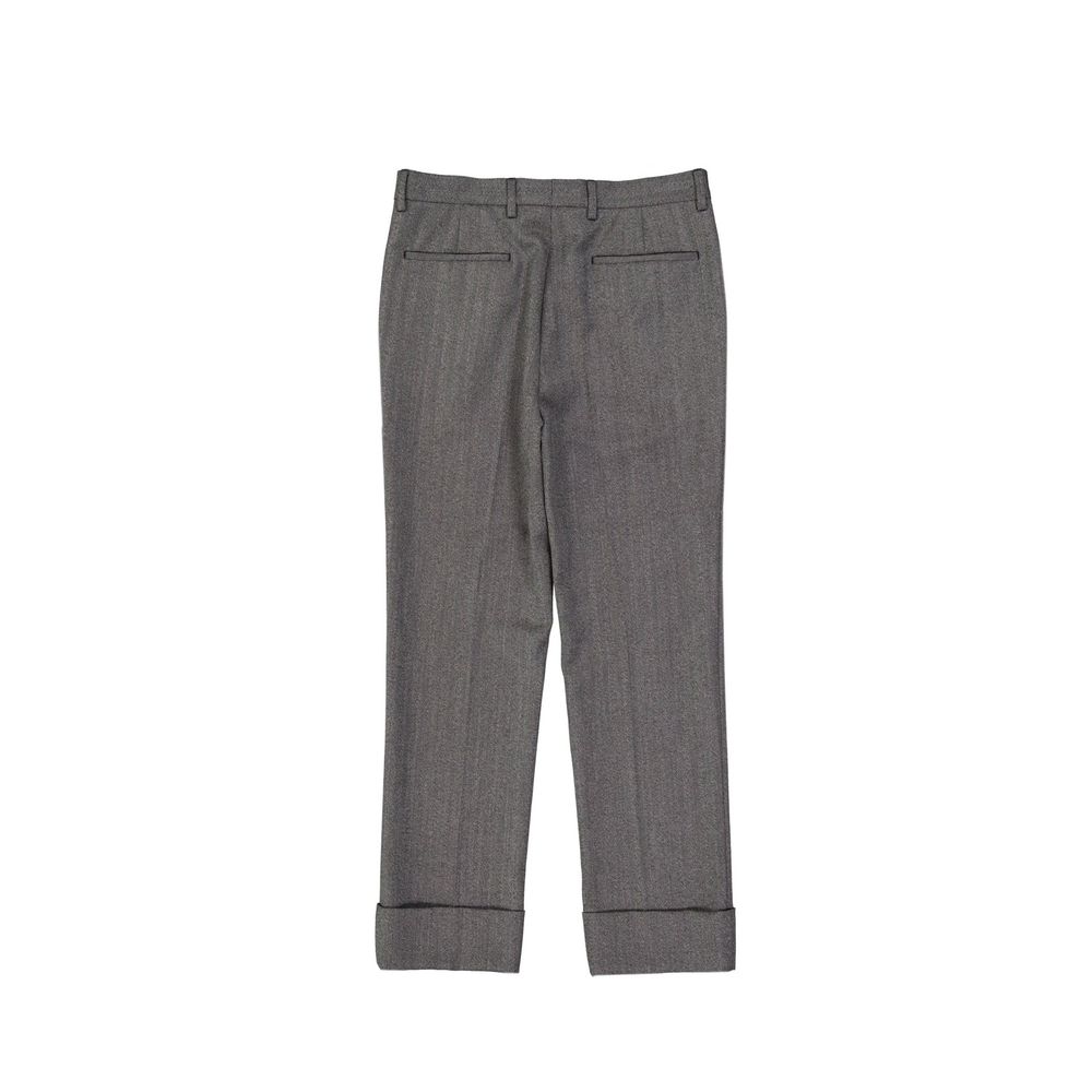 Gray Wool Dress Pants Prada