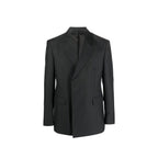 Gray Wool Blazer Prada