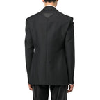 Gray Wool Blazer Prada