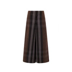 Brown Cotton Casual Pants Burberry