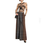Brown Cotton Casual Pants Burberry