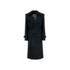 Black Polyester Coat Burberry