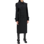 Black Polyester Coat Burberry