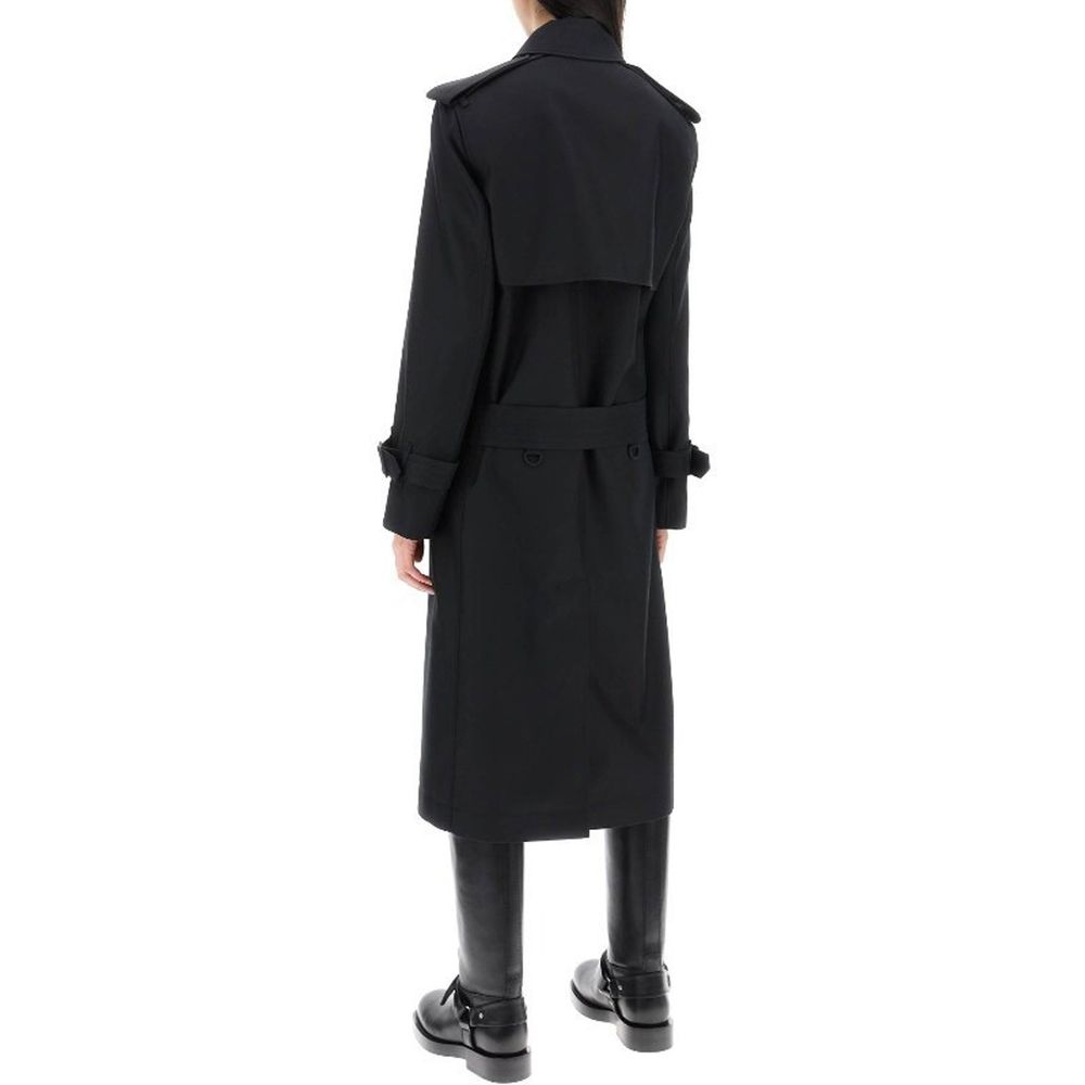 Black Polyester Coat Burberry