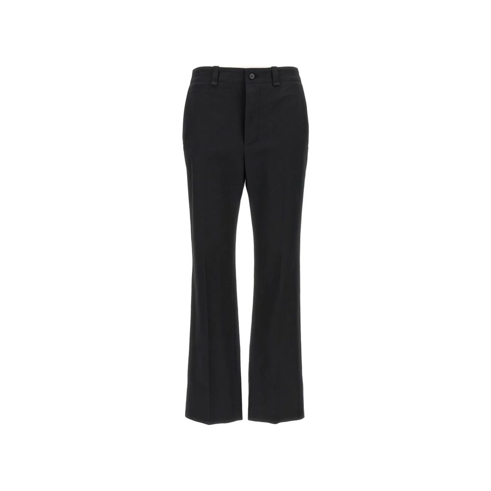 Black Cotton Casual Pants Saint Laurent