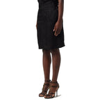 Black Copper Mini Skirt Saint Laurent