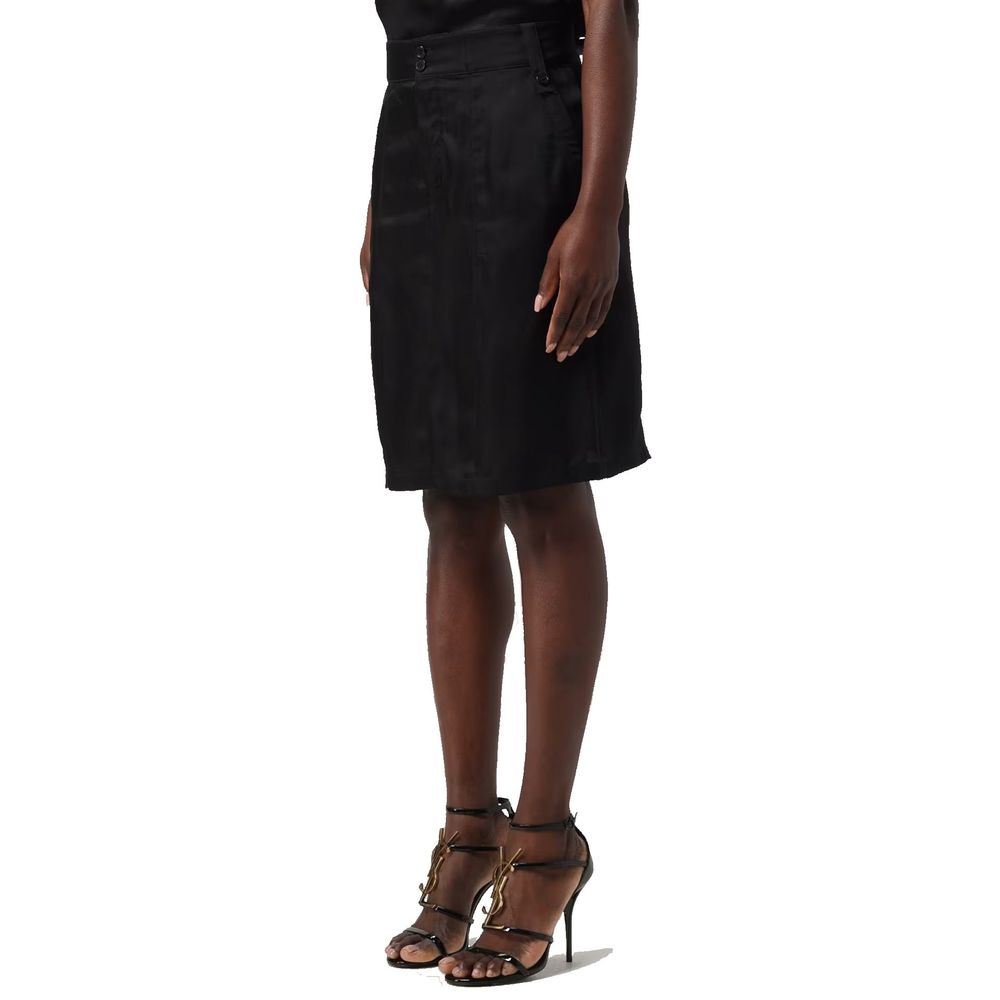 Black Copper Mini Skirt Saint Laurent