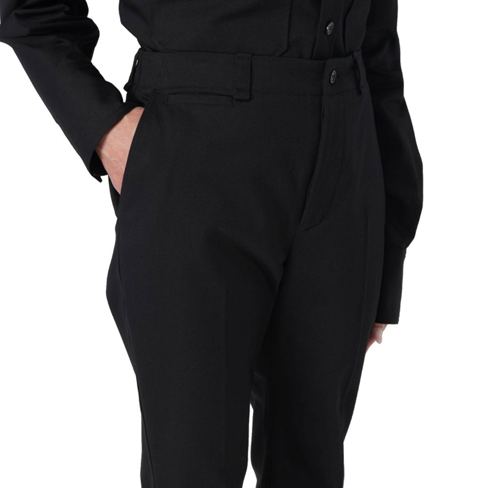 Black Cotton Casual Pants Saint Laurent
