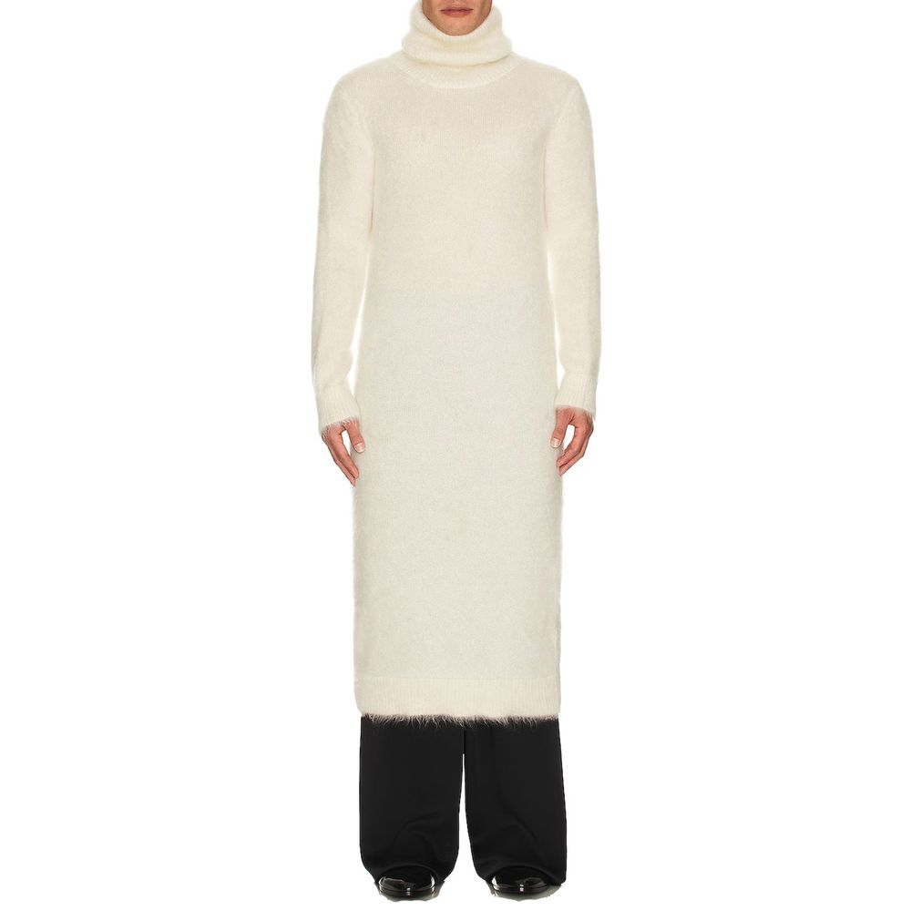 White Mohair Sweatshirt Saint Laurent