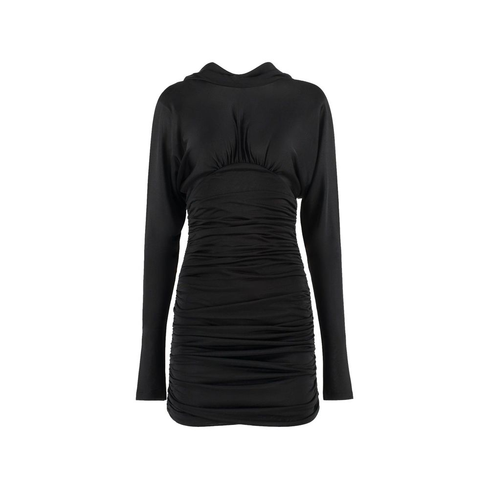 Black Viscose Casual Dress Saint Laurent