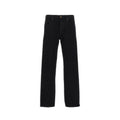Black Cotton Relaxed Fit Jeans Saint Laurent