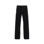 Black Cotton Relaxed Fit Jeans Saint Laurent
