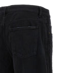 Black Cotton Relaxed Fit Jeans Saint Laurent