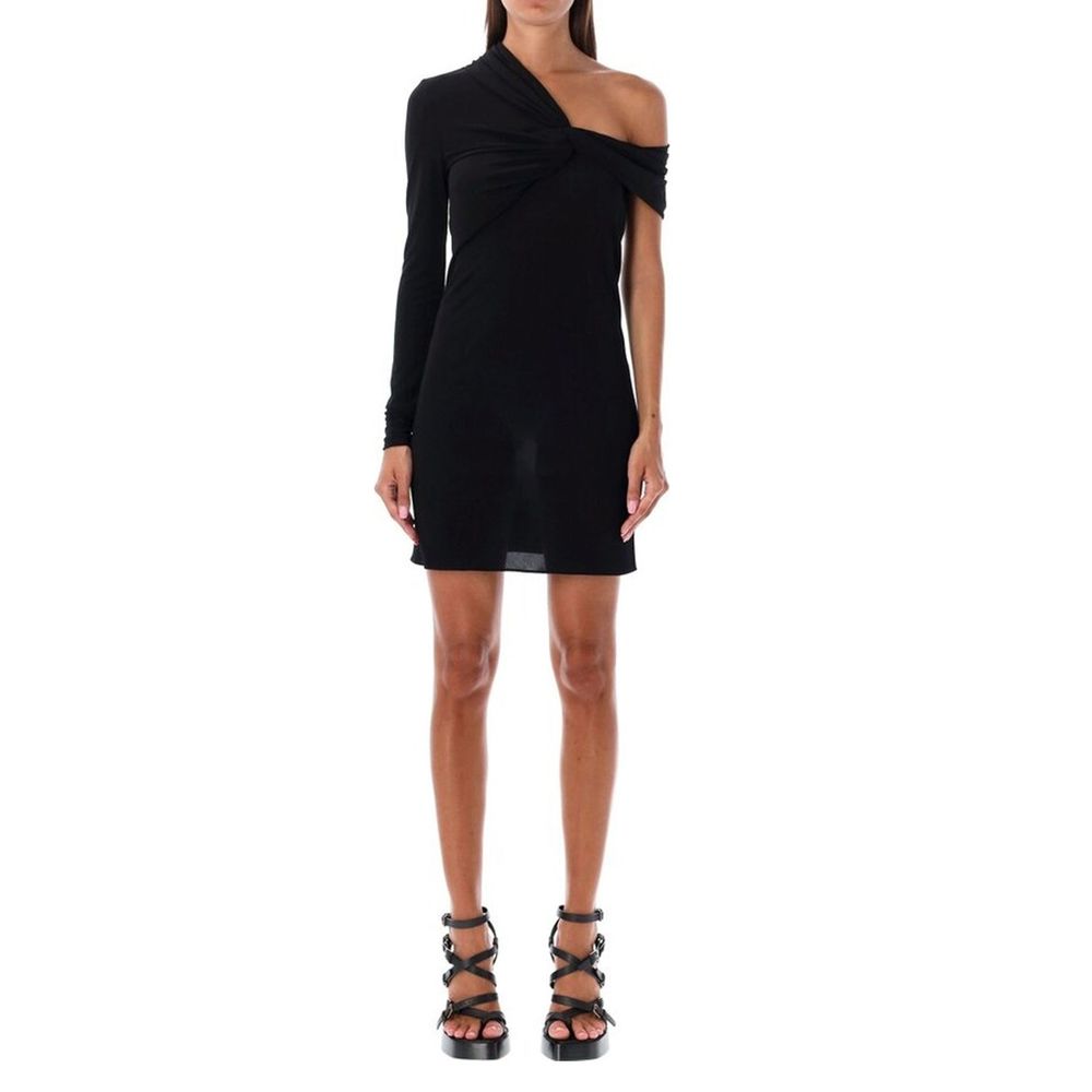 Black Viscose Casual Dress Saint Laurent